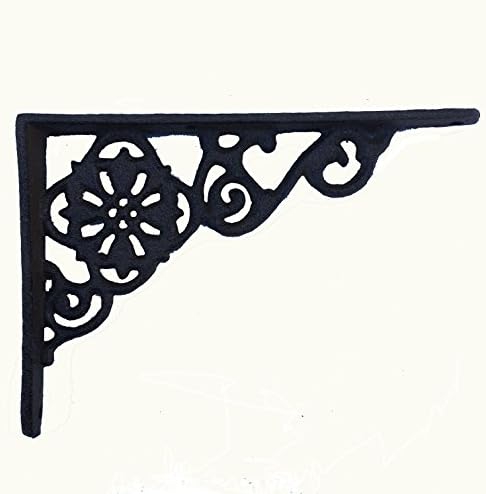 Decorative Cast Iron Shelf Bracket #24 - 6.25" x 4.75" - Farmhouse Decor