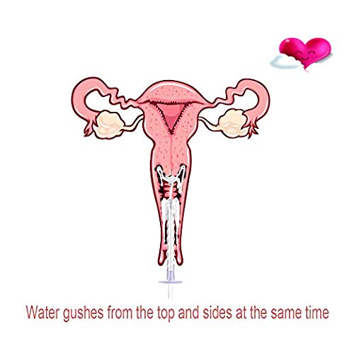 Douche for Women, Reusable 、Douche, 600ml Capacity with 3 Nozzles,100