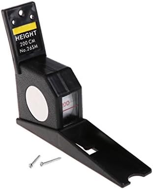 Lamdoo 200cm Stadiometer Black Wall Mounted Height Meter Growth Ruler CM Metric