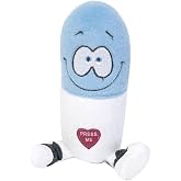 Just For Laughs Giggling Happy Pill Plush | Soft Talking Stress Reliever With Hilarious Laughter Sound, Assorted Colors