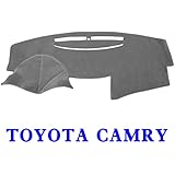 JIAKANUO Auto Car Dashboard Dash Board Cover Mat Fit for Toyota Camry 2007-2011 (Camry 07-11, Gray)