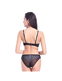 Varsbaby brasier de encaje transparente push up transparente