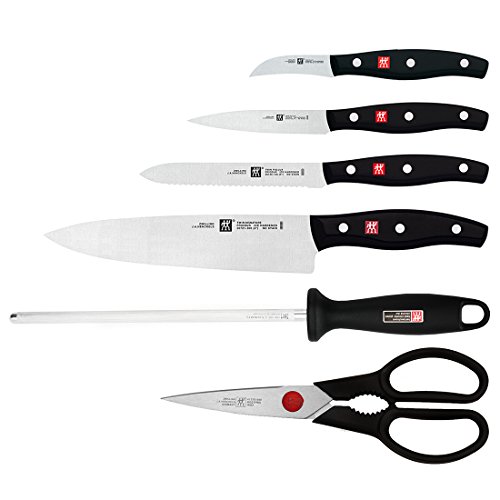 ZWILLING Twin Signature 7Piece German Knife Set with Block, Razor