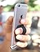 nobiggi Original Finger Strap (Premium Black) - Ultra Thin - Extend Thumb Reach - Faux Suede Leather - for Most Mobile Devices