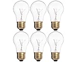 (Pack of 4) 60A15/CL - 60-Watt A15 Incandescent Appliance Bulb - Clear Finish - Medium (E26) - Standard US Size Household Base 60W