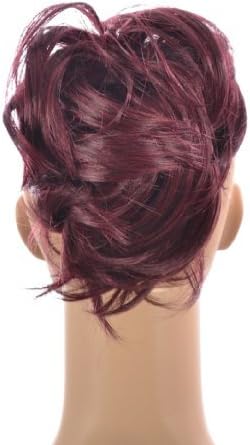 Damson/Plum Pony Crop Ponytail Hairpiece | Cute Clip On Short Ponytail Hairstyle