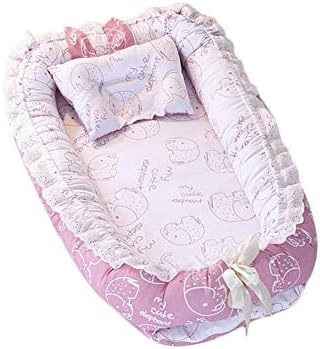 Bionic Baby Nest Bed Washable Portable Lounger Baby Newborn Mattress, Removable and Washable