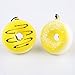 yueton Pack of 5 Kawaii Donut Squishy Bread Cell Phone Charms Key Chains Straps (Randomly Styles Sent)