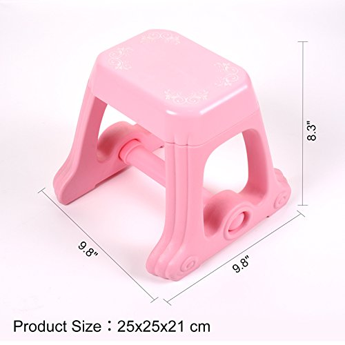 Mallya Musical Kids Electronic Keyboard Childs 37 key Toy Grand Beginner Baby Piano with Bench and Microphone Princess Pink - Thumbnail 6