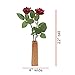 1st Year Wedding Anniversary 2 Stems Paper Roses 18 inches Tall with Vase