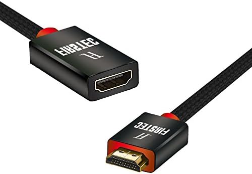 FIRSTEC High Speed HDMI 2.0 Extension Cable male to female Connects your HDTV, Ultra HD (4K) TV, monitor, or projector to a computer,DVD player,Gaming station,or other HDMI-compatible device 2M / 6FT