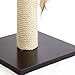 Amazon Basics Cat Scratching Post Tree - 12 x 12 x 25 Inches, Burgundy
