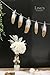 Ling's moment 6 FT Gold Dipped Feather Garland Banner for Bohemian Wedding Party Bridal Baby Shower Teepee Decorations, Boho Decor Home Bedroom Wall Decor