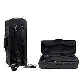 New Fashionable Musical Trumpet Hard Case Big Bag Case Black