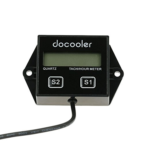 Docooler digital engine tach tachometer hour meter gaug…