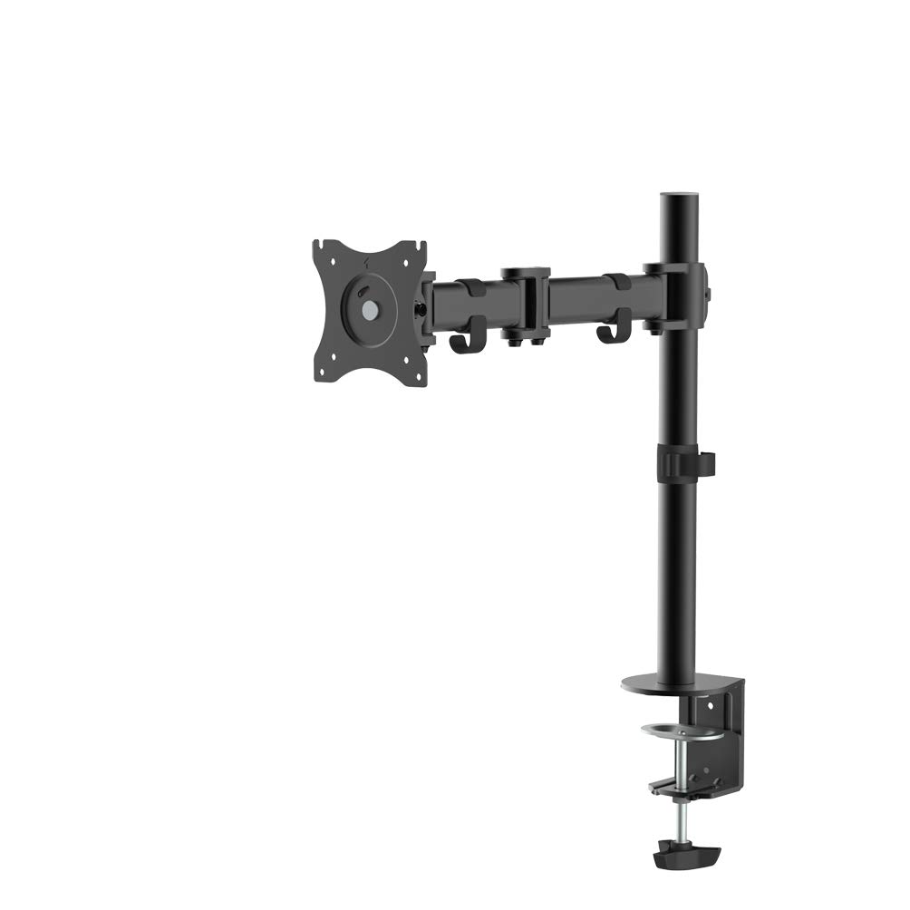 Newstar NM-D135BLACK Full Motion Desk Mount (clamp & grommet) for 10-30" Monitor Screen, Height Adjustable - Black — image 1
