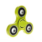 Yomaxer Fidget Spinner Tri-Hand Spinner 608 Hybrid Ceramic Bearing Nylon Solid Build Round Edge EDC Toy Good for ADHD ADD Autisms (Apple green)