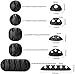 Bluegogo Cable Clips - Self-Adhesive Desk Cable Organizer, Durable Cord Management, Wire Holder, Wire Management, Black(10 Pack)