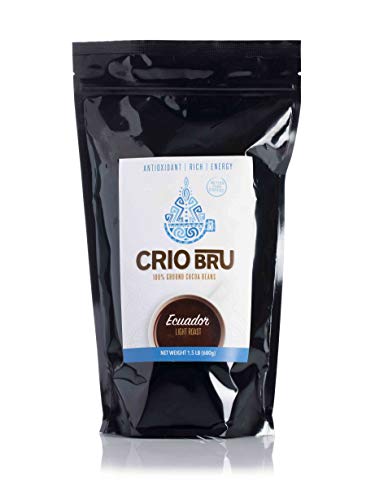 Crio Bru 2 Pack 24 oz Light Roast Bundle | Organic Healthy Brewed Cacao Drink | Great Substitute to Herbal Tea and Coffee | 99% Caffeine Free Gluten Free Keto Whole-30 Honest Energy (24oz (2 Pack))