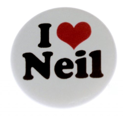 I Love Neil 2.25" Keychain (heart)