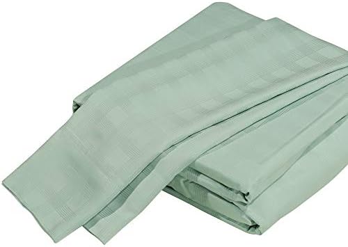 DTY Bedding Premium King Bamboo Sheets - Luxuriously Soft and Comfortable 4-Piece Bamboo Bed Sheet Set from 100% Bamboo Viscose– King Bamboo Bedding, Dobby Check Seaglass
