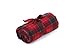 Lorient Home Heated Fleece 12V Electric Car Blanket Red Plaid