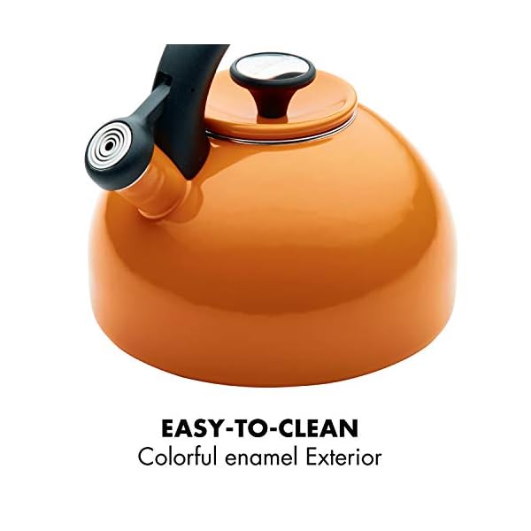 Circulon Sunrise Whistling Kettle/Stovetop Teakettle/Tea Pot, 2 Quart