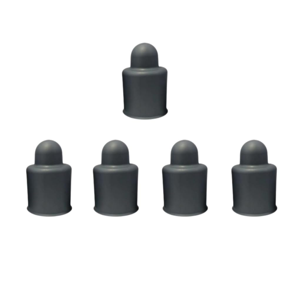 5 Pcs Nut Bolt Covers, Black Plastic M22 Bolt Dome Caps, Higher Bolt Nut Protection Cover