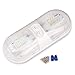 Kohree Upgraded Led RV Ceiling Double Dome Light Fixture, 12V RV Interior Lighting with ON/Off Switch for RV, Trailer, Camper, Car, Boat, Natural Light 4000-4500K (Natural White 3-Pack)