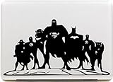 Vati Leaves Removable Dc Comics Justice League Protective Full Cover Vinyl Art Skin Decal Sticker Cover for Apple MacBook 13