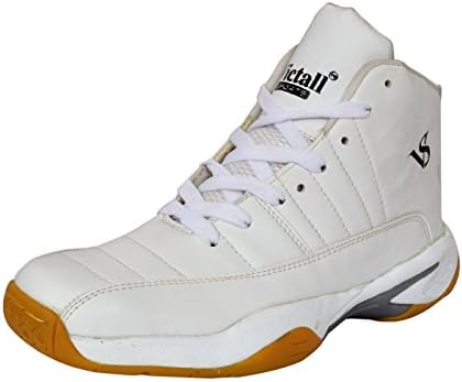 Victall V-001 Super Grand White Boy's Basketball Shoe (Pure White)