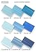 Hand Painted Blue Glass Tile Master Sample Pack, Haven Blue, Astoria Blue, Coastline