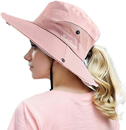 Peicees Women S Beach Fishing Hat Outdoor Sun Protection Foldable Boonie Hats Pink 6 3 4 7 3 8 Price In Uae Amazon Uae Kanbkam