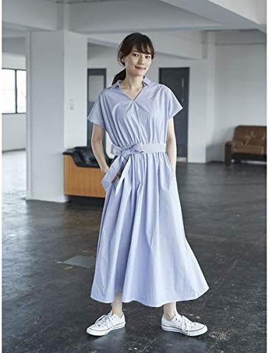 Amazon Co Jp アメリカンホリック American Holic リボン付フレアワンピース ストライプネイビー F 服 ファッション小物