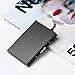 DMFLY Black Stainless Steel RFID Credit Card Holder Credit Card Wallet Protector RFID Metal Credit Card Case for Women and Men, Keep Cards Safe and Clean