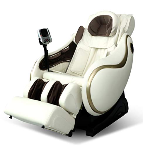 JING Massage Chair 4D Deluxe Multifunction Electric Space Capsule Home Full Body Massage Chair F9 Smart Sofa Chair,White