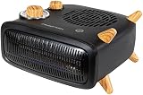 Russell Hobbs 1.8kW Electric Heater Retro Wood Effect Black RHRETHFH1001WDB view 10