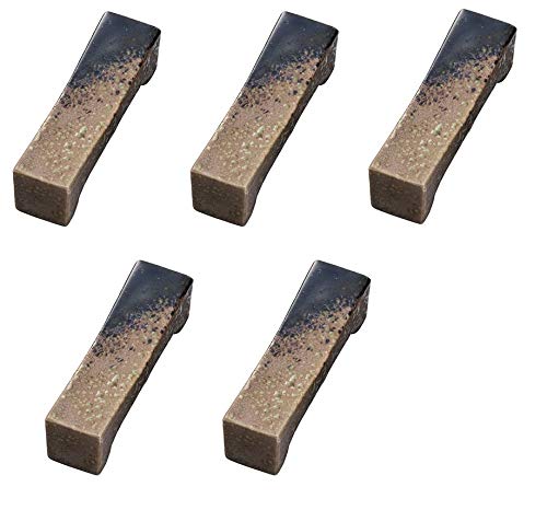 Yamako Japanese Mino-yaki Ceramic Chopstick Rest ( 5 Pieces Set ) Brown from Japan 15505
