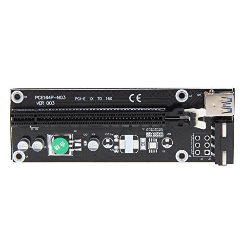 PCI-E 1X to 16X Express Mining Extender Riser Card Adapter with 30cm USB 3.0 Power Cable