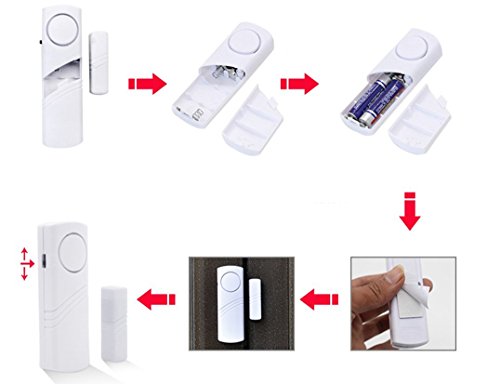 Wireless Entry Home Door Window Burglar Alarm With 10 PCS Safety Security ALARM System Magnetic Sensor