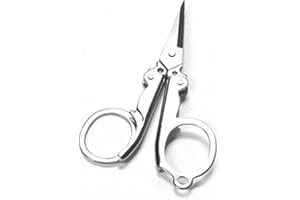 Stainless Steel Folding Scissors Portable Foldable Craft Small Large Optional for School