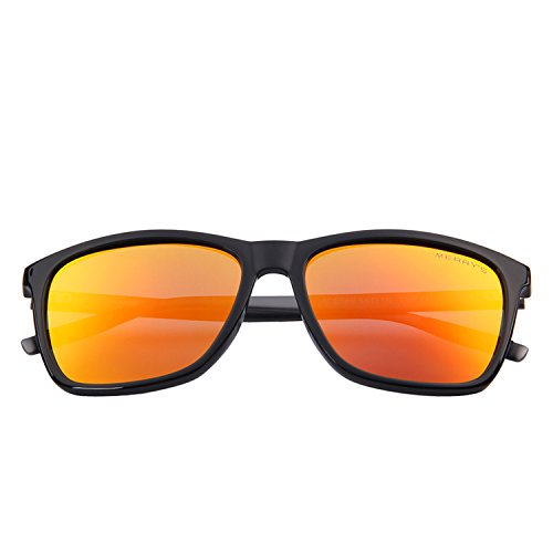MERRY'S Unisex Polarized Aluminum Sunglasses Vintage Sun Glasses For Men/Women S8286 (Red, 56)
