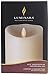 Luminara Scalloped Edge Flameless LED Candle - Ivory 3.5