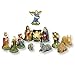 Dollhouse Miniature 12 Piece 3/4 Inch Tall Hand Painted Nativity Set