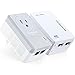 TP-Link AV500 Powerline Universal WiFi Range Extender 2 Ethernet Ports Starter Kit (TL-WPA4226KIT)