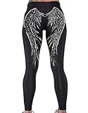 RedBeana Women Angel Wings Print Workout Yoga