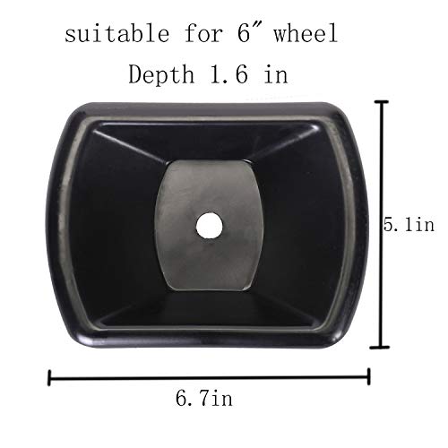 Homeon Wheels Trailer Jack Wheel Dock for Travel Trailer Caravans Rv