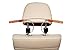 Zone Tech Car Auto Stainless Steel Seat Headrest Coat Hanger Jackets & Suits Holder with Wood Grain Finishing