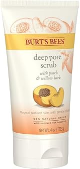 Burt's Bees Peach Willow Bark Deep Pore Facial Scrub 110g Natural Exfoliator view 11