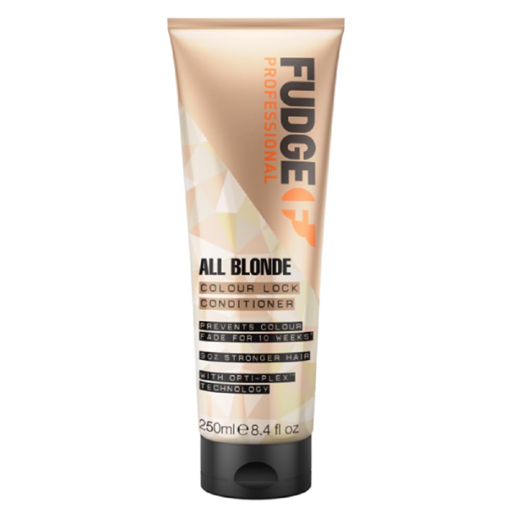 Fudge Professional All Blonde Colour Lock Conditioner, Blonde Colour Protection, Bond Repair Technology, 250 ml
